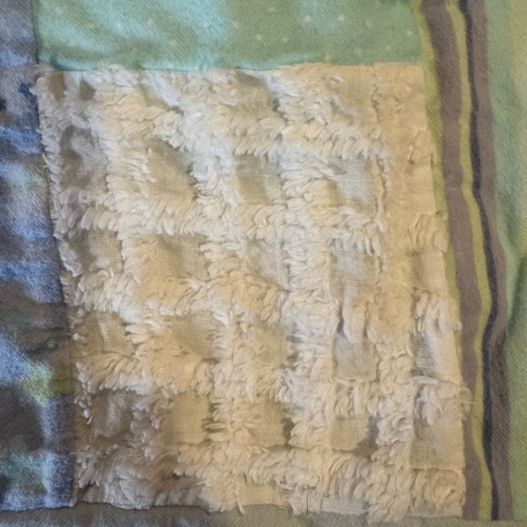 Handmade Toddler Frog Themed Reversible Quilted Texture Blanket Nursery 35 X 44 - Picture 7 of 13